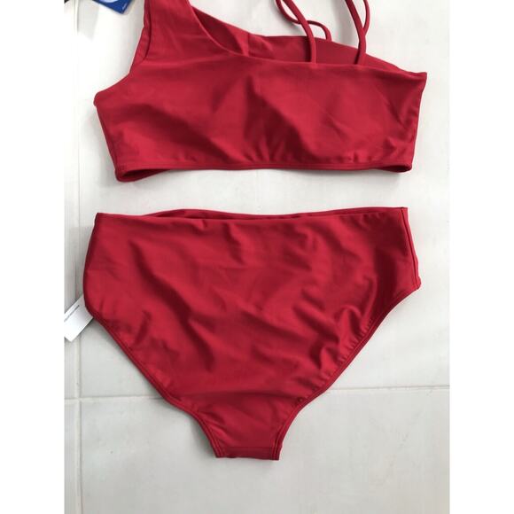 Crescent Bleu Laila Asymmetric Strappy High Cut Bikini Set - Picture 9 of 9